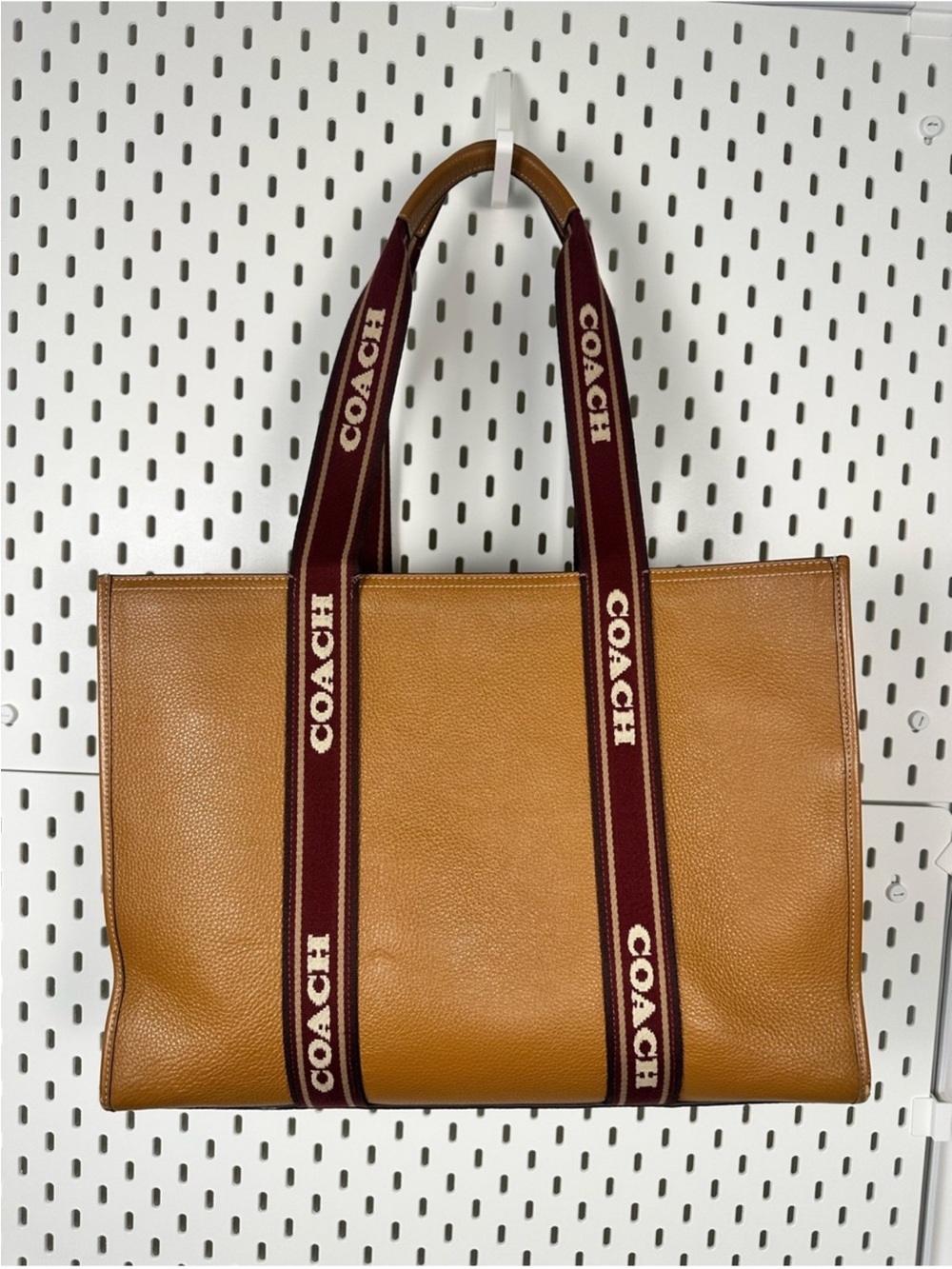 Coach Large Smith Tote in Brown Pebble Leather (CM716, Batch/Factory: J2377 - Picture 5 of 16